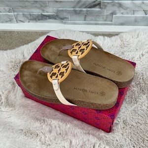 TORY BURCH Miller cloud multi/cork 400 Size 8